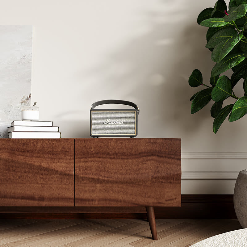 Wavy Solid Wood Walnut Tv Stand