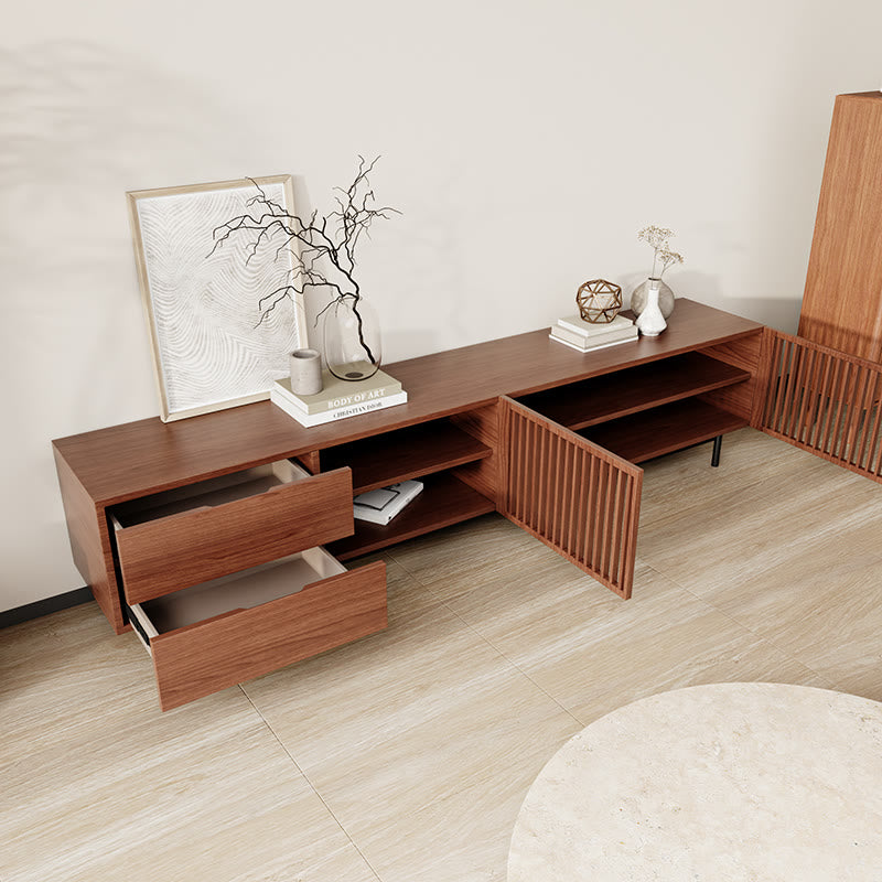  Durable Walnut Wooden TV Cabinet - image 3