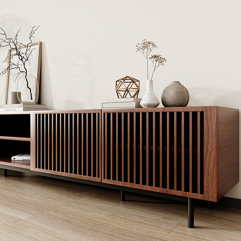  Durable Walnut Wooden TV Cabinet - image 4