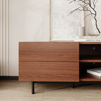  Durable Walnut Wooden TV Cabinet - image 5