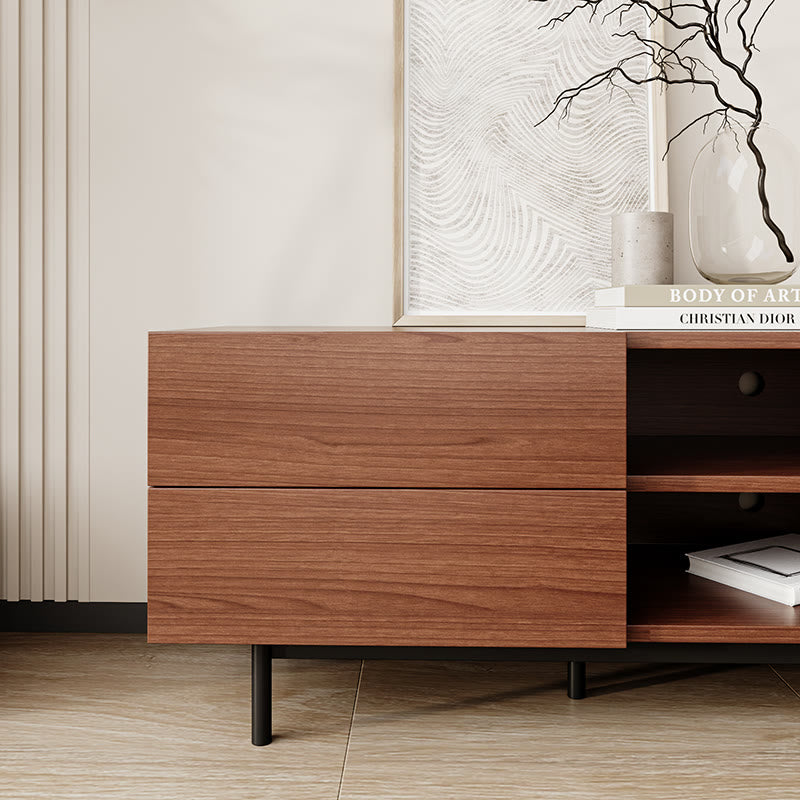  Durable Walnut Wooden TV Cabinet - image 5
