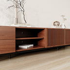  Durable Walnut Wooden TV Cabinet - image 6