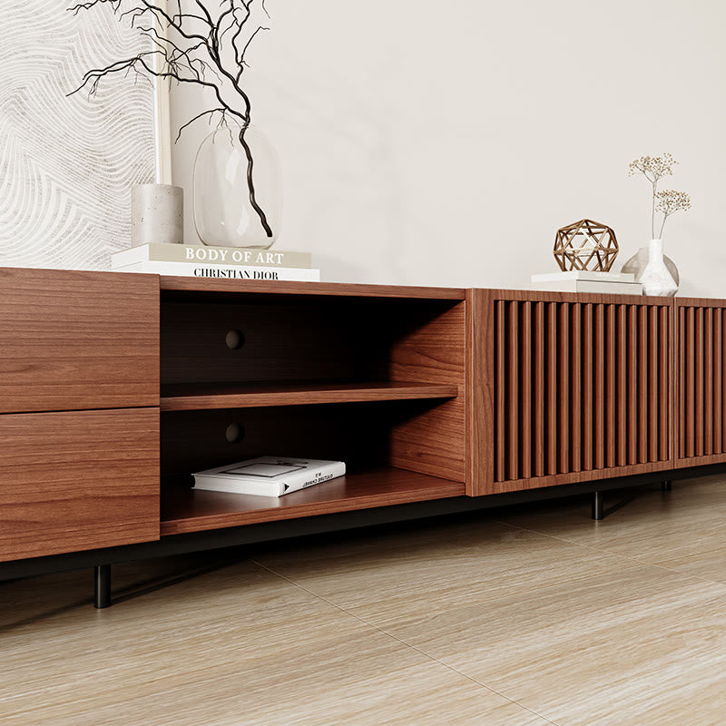  Durable Walnut Wooden TV Cabinet - image 6