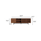  Durable Walnut Wooden TV Cabinet - image 8