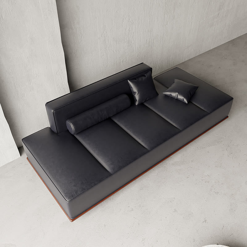 Rectangular Black Retro Sofa Bed