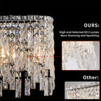 Silver Elegant Oval Crystal Chandelier - image 7