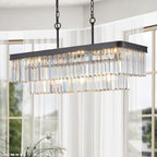 Rectangular Adjustable Crystal Chandelier - image 4