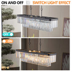 Rectangular Adjustable Crystal Chandelier - image 7