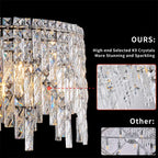 Luxurious Round Silver Crystal Chandelier - image 8