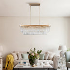 Modern Golden Industrial Crystal Lights - image 3