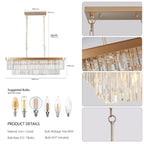 Modern Golden Industrial Crystal Lights - image 7