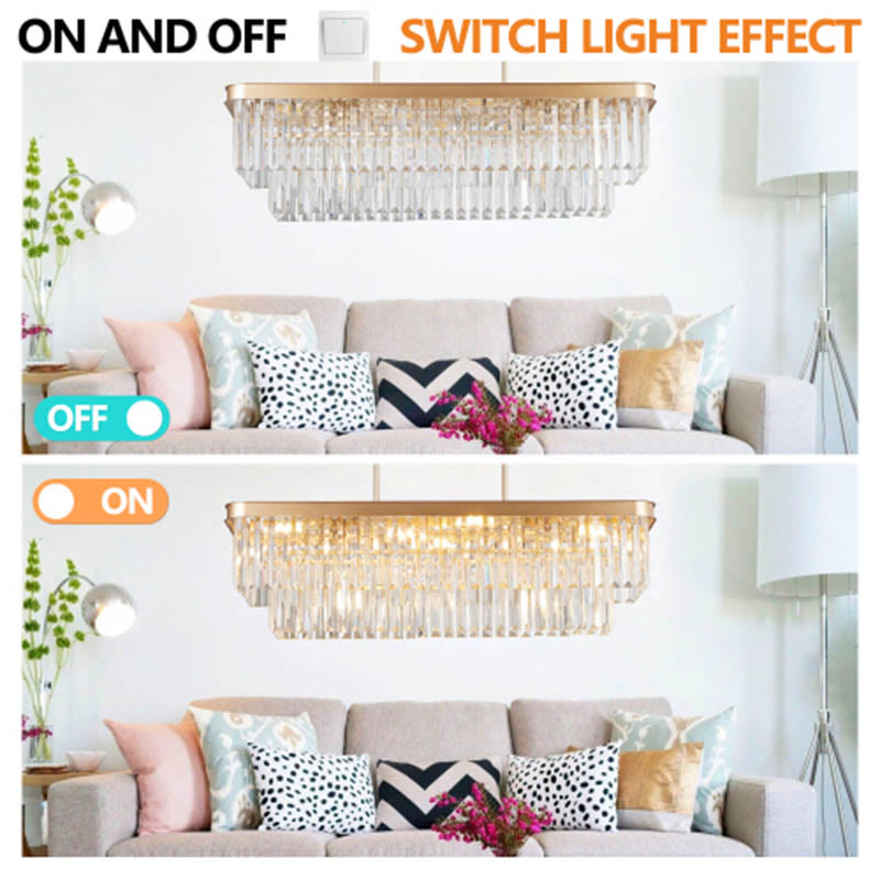 Modern Golden Industrial Crystal Lights - image 9