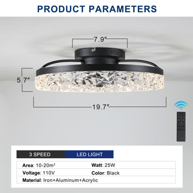 Ceiling Fan With Lights Dimmable Led