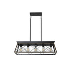 Modern Rectangular Metal Rustic Pendant Light - image 1