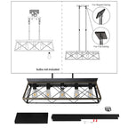 Modern Rectangular Metal Rustic Pendant Light - image 7