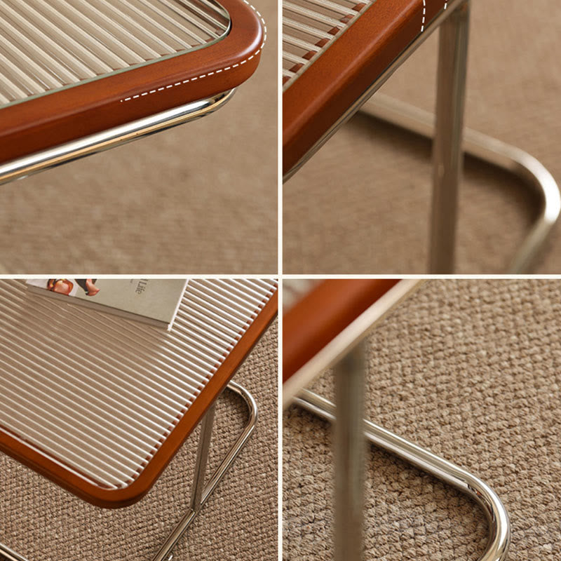 2-piece Retro Rattan-woven Foldable Coffee Table - image 7