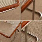 2-piece Retro Rattan-woven Foldable Coffee Table
