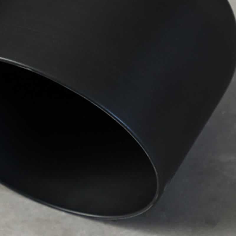 Solid Wood Round Tabletop Black Side Table - image 7