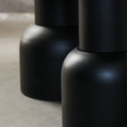 Solid Wood Round Tabletop Black Side Table - image 5