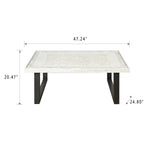 Solid Wood Vintage Carved Coffee Table - image 11