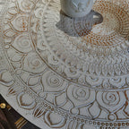 Solid Wood Vintage Carved Coffee Table - image 10