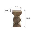 Modern Metal Wheat Semi-circle Side Table - image 7