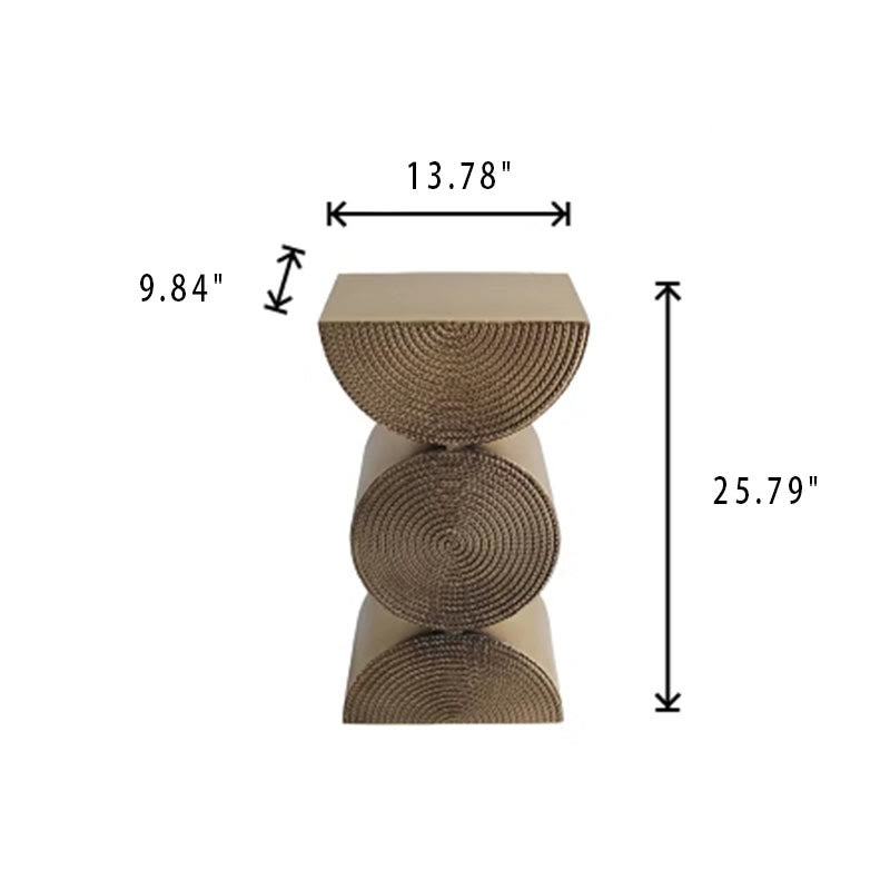 Modern Metal Wheat Semi-circle Side Table - image 7