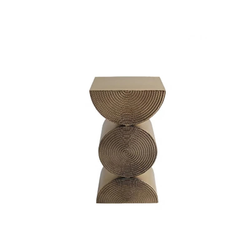 Modern Metal Wheat Semi-circle Side Table - image 1