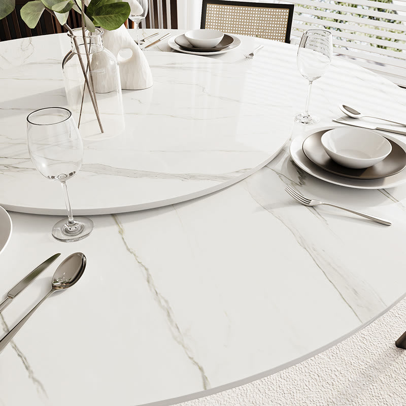 Snow White Slate Tabletop Dining Table