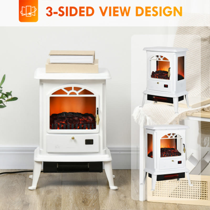 Electric Infrared Freestanding Fireplace Heater