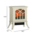 Freestanding Beige Electric Fireplace - image 9