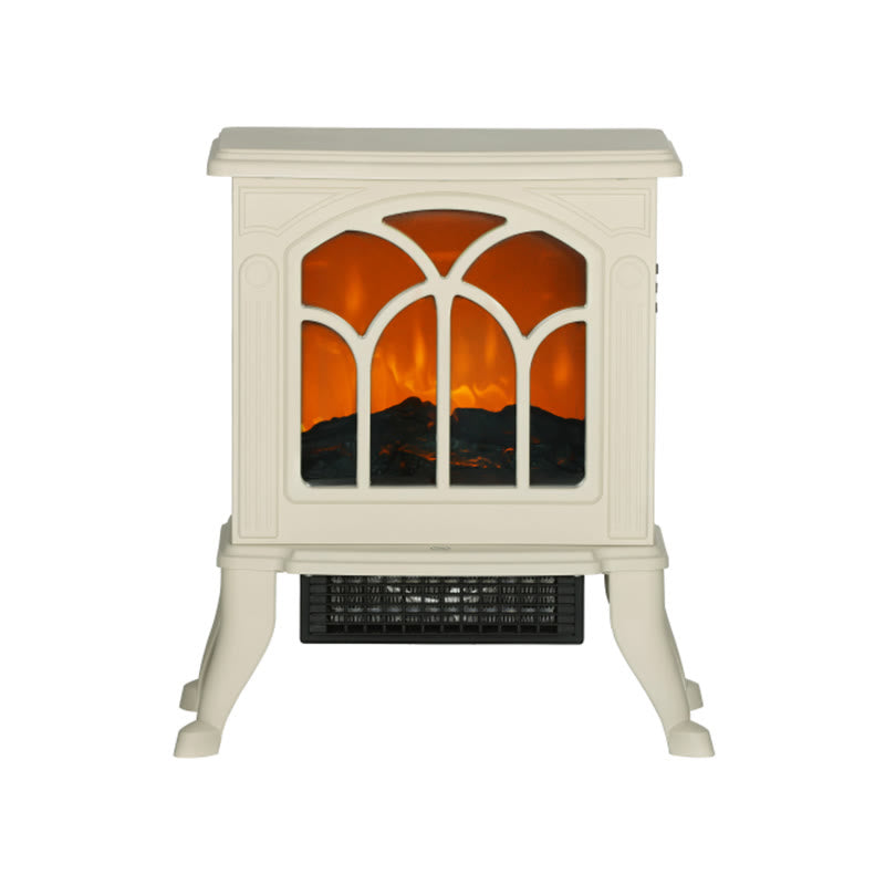 Freestanding Beige Electric Fireplace