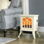 Freestanding Beige Electric Fireplace - image 3