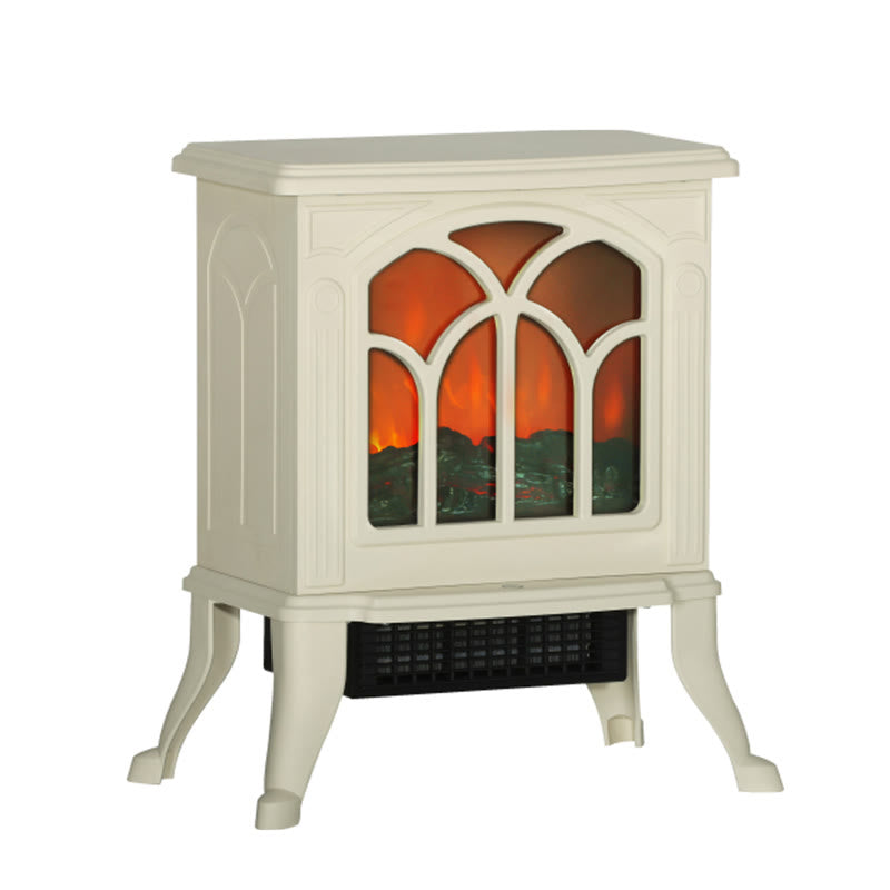 Freestanding Beige Electric Fireplace