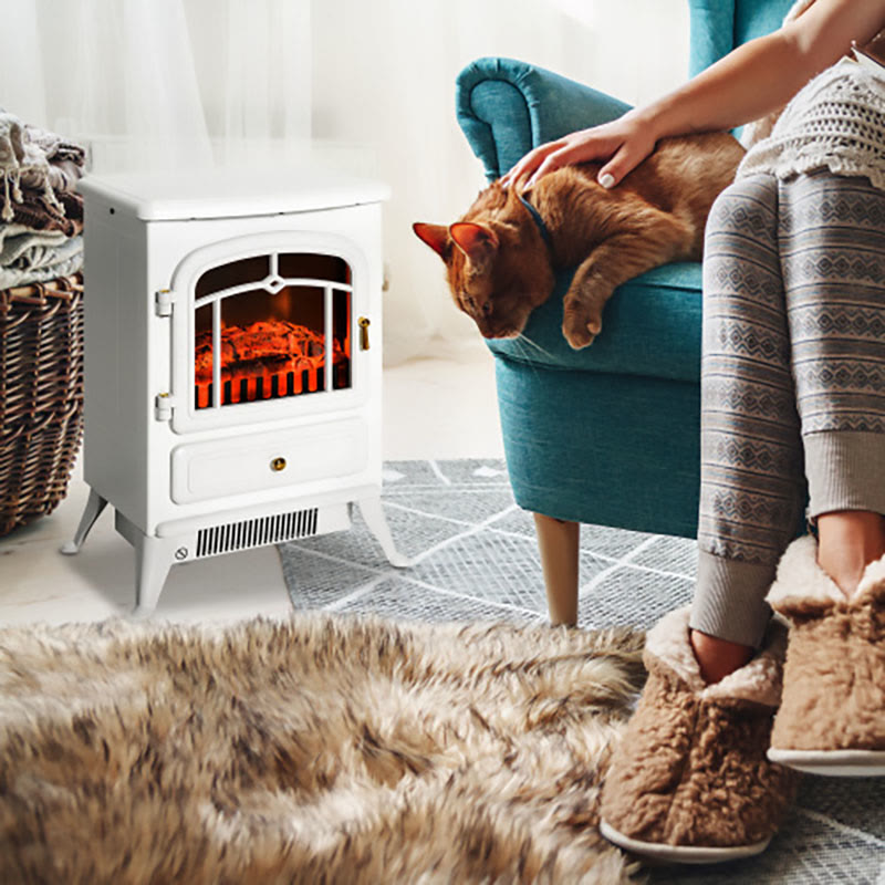 Tempered Glass Freestanding Electric Fire Place - image 2
