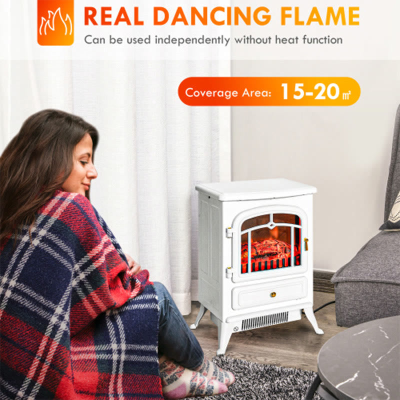 Tempered Glass Freestanding Electric Fire Place - image 3