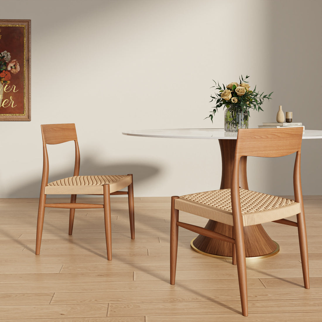 2x/4x/6x  Wooden Dining Chairs Set