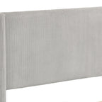 Beige Queen Size Bed With Wing Design - image 10