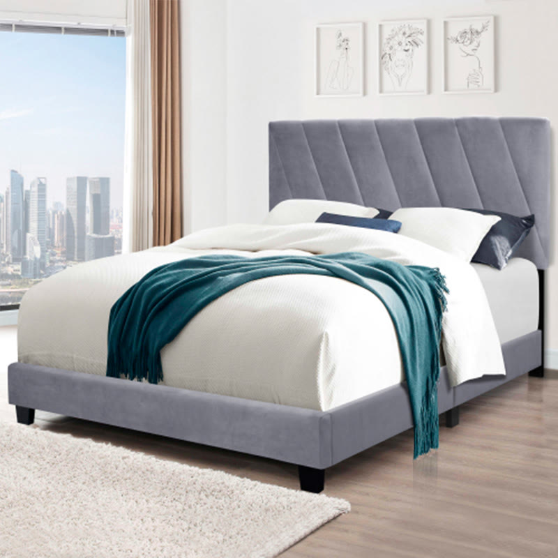 Modern Queen Size Adjustable Upholstered Bed