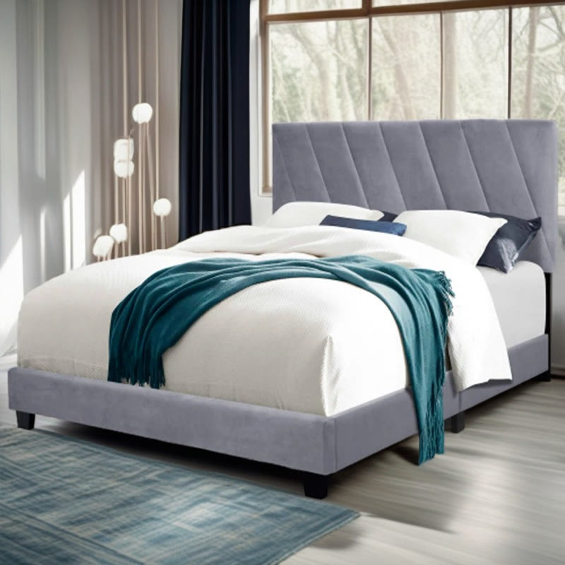 Modern Queen Size Adjustable Upholstered Bed