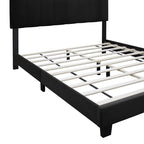 Adjustable Queen Size Upholstered Velvet Bed Frame - image 10