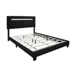 Adjustable Queen Size Upholstered Velvet Bed Frame - image 7