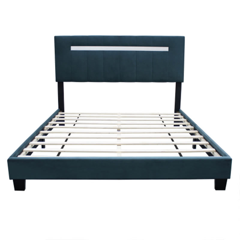 Adjustable Queen Size Upholstered Velvet Bed Frame - image 9