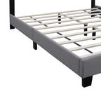 Queen Adjustable Linen Upholstered Bed Frame - image 7