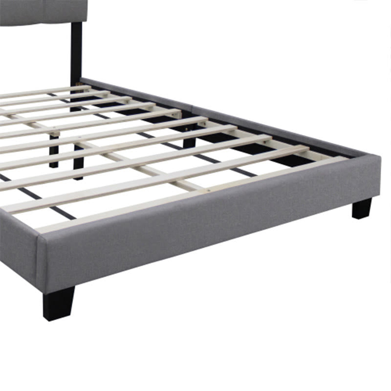 Queen Adjustable Linen Upholstered Bed Frame - image 9
