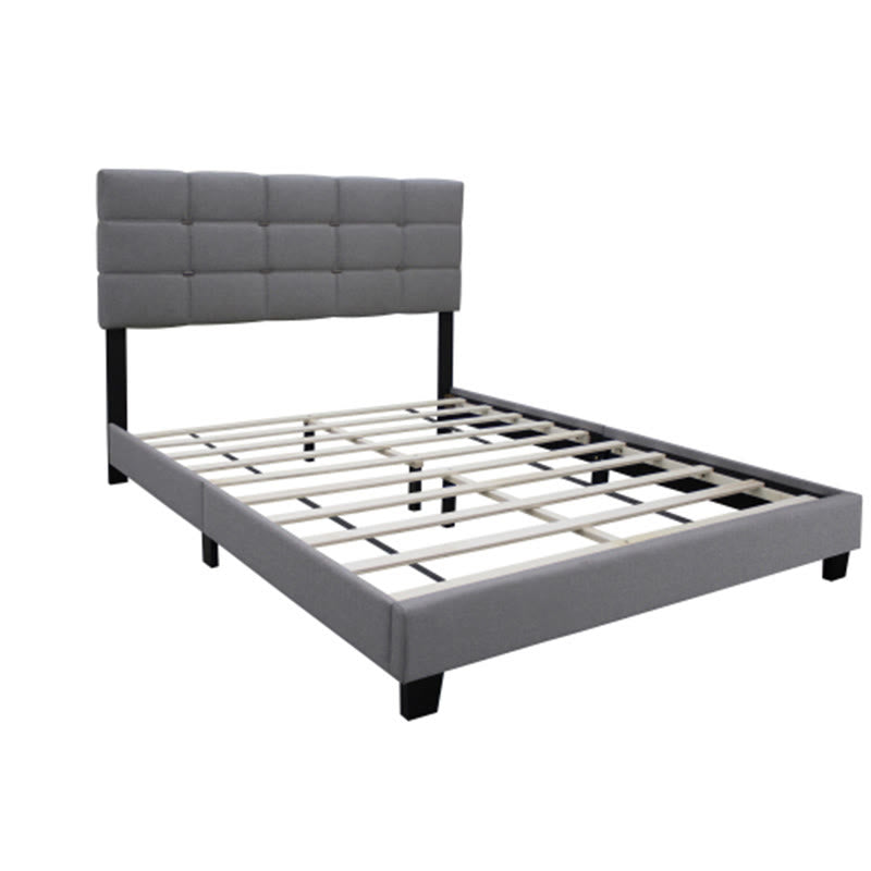 Queen Adjustable Linen Upholstered Bed Frame