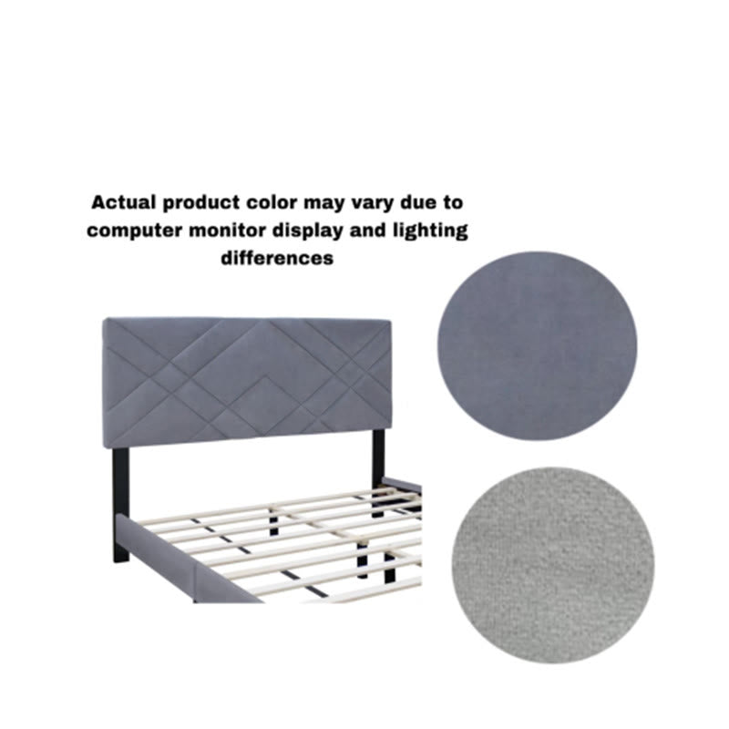 Queen Size Bed Frame With Adjustable Headboard - image 12
