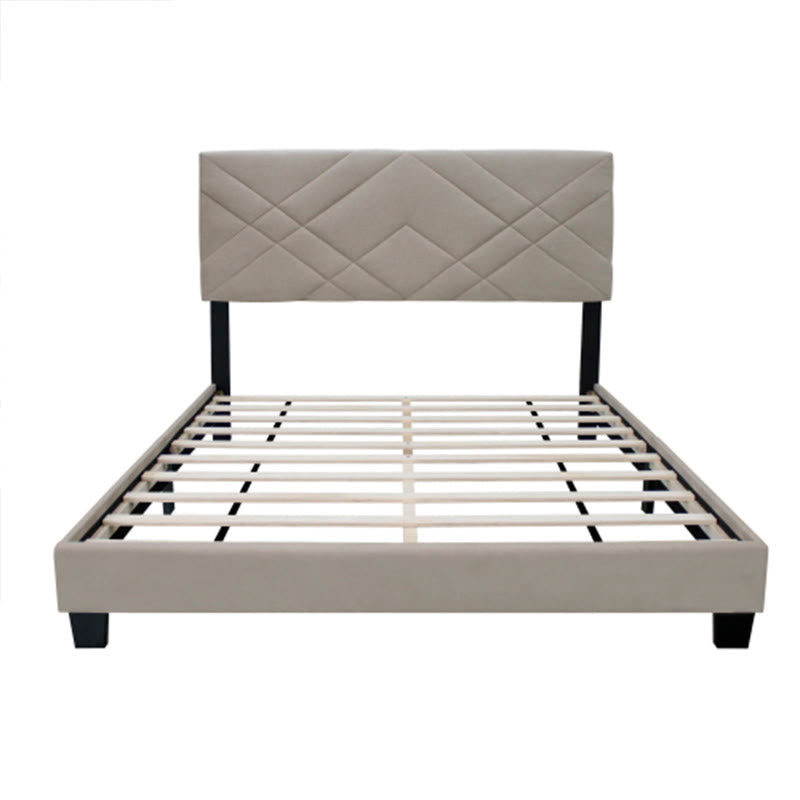 Queen Size Bed Frame With Adjustable Headboard