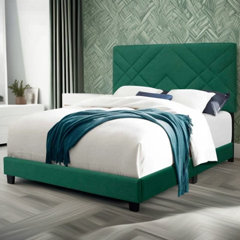 Queen Size Bed Frame With Adjustable Headboard - image 2