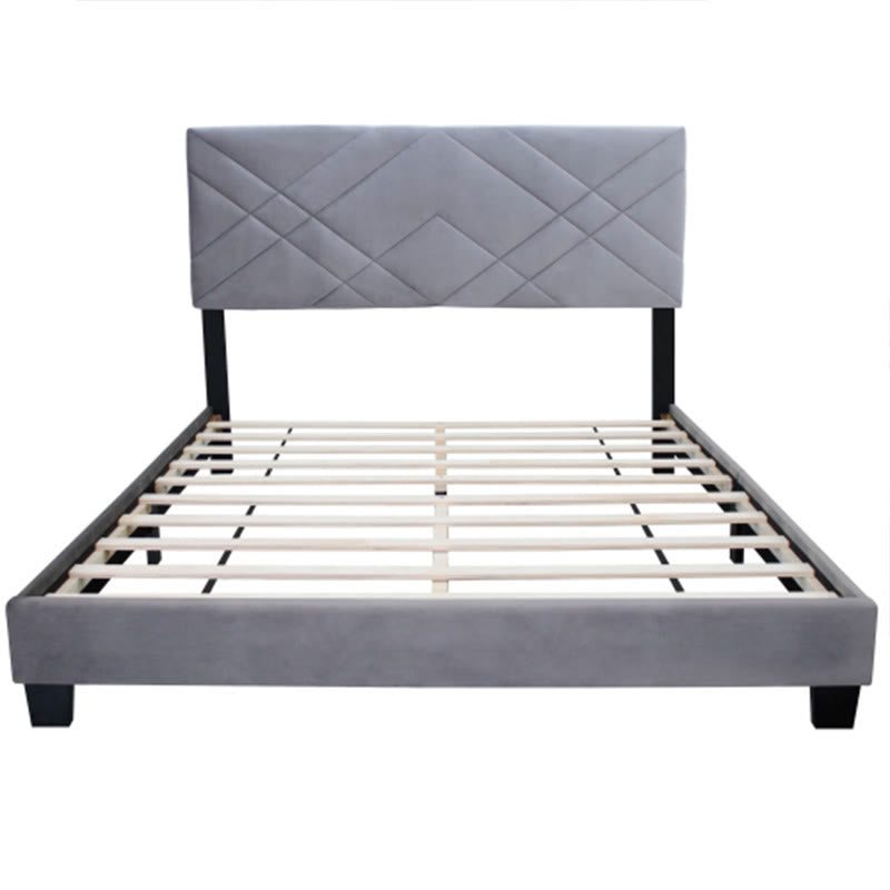 Queen Size Bed Frame With Adjustable Headboard